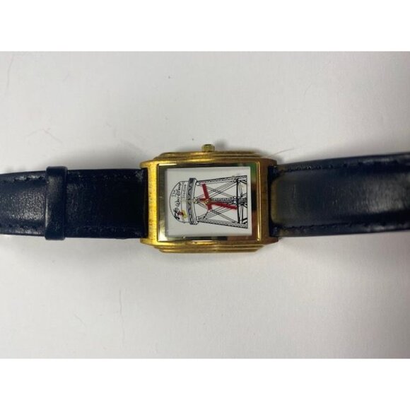Vintage Disney Employee Exclusive Watch With Leather Band &  Case - Picture 2 of 7